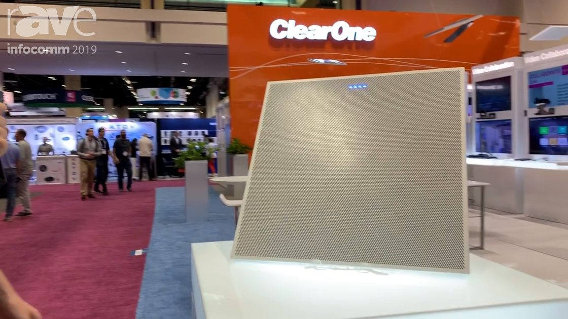 InfoComm 2019: ClearOne Intros BMA-CT PoE Beam-Steering Ceiling Microphone Array