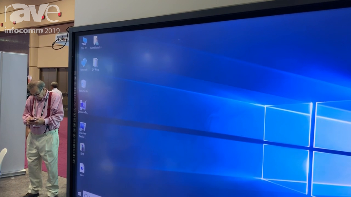 InfoComm 2019: Donview Showcases a 75″ IR Interactive Touch Overlay on LG Display