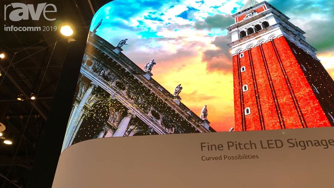 InfoComm 2019: LG Shows Off Its LAP Premium Curved Direct-View LED With 1000-Millimeter Curve Radius