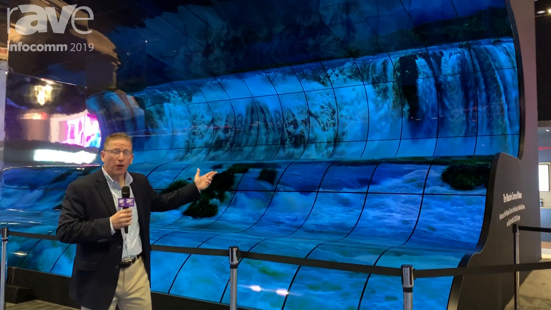 InfoComm 2019: LG Shows Off Open Frame OLED in Stunning Waterfall Arrangement