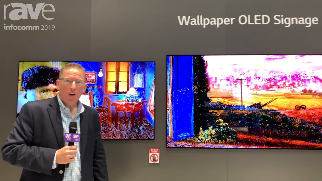 InfoComm 2019: LG Showcases Its Extremely Thin Wallpaper OLED Signage Displays