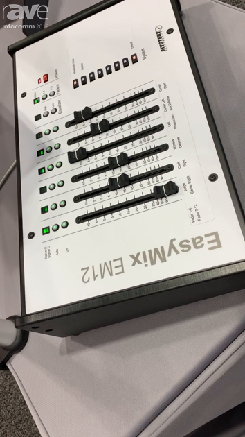 InfoComm 2019: Mystery Electronics Shows EasyMix EM12 DSP Remote Controller With Motorized Faders