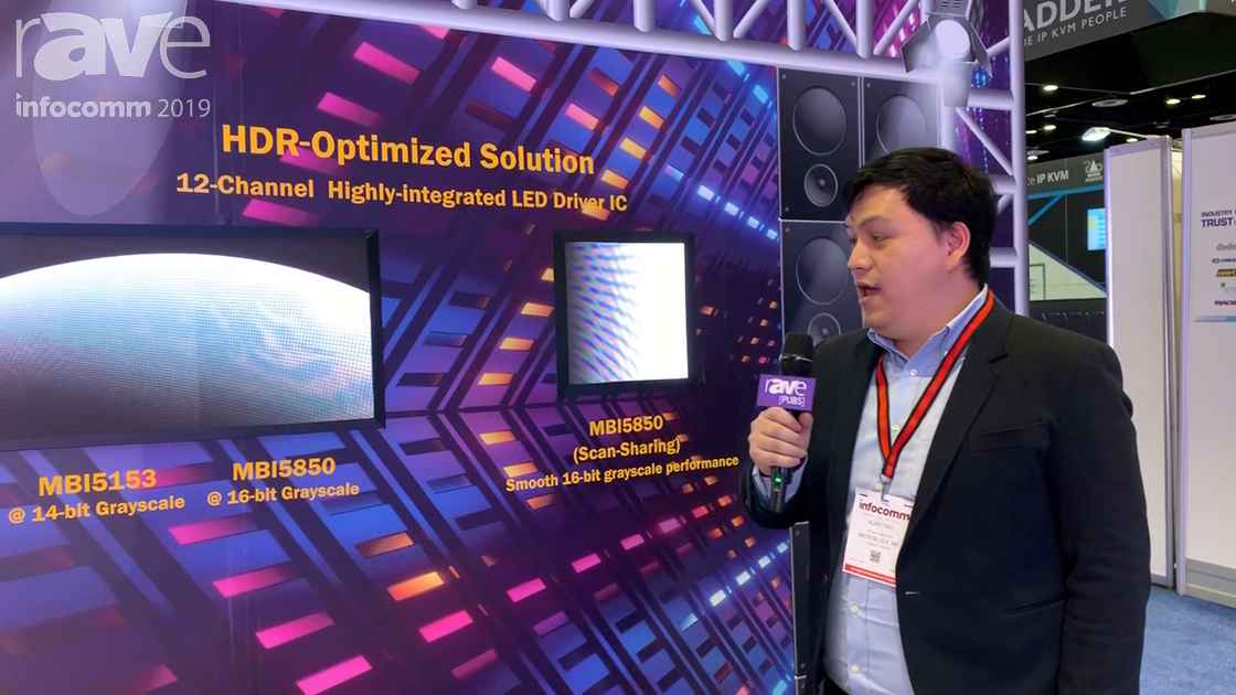 InfoComm 2019: Macroblock Showcases the MBI5850 Scan-Sharing for Smooth 16-Bit Grayscale Performance