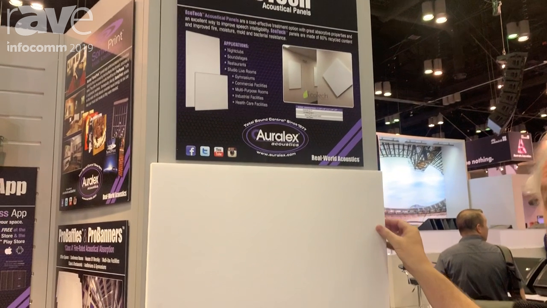InfoComm 2019: Auralex Acoustics Features Its Class A EcoTech Acoustic Panels With NRC of 70
