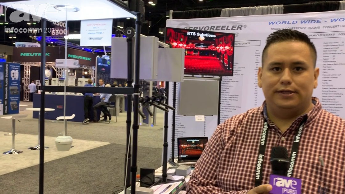 InfoComm 2019: Servoreelers Systems Demos SRL-6 Servoreeler for Motorized Deployment of Biamp TCM-1