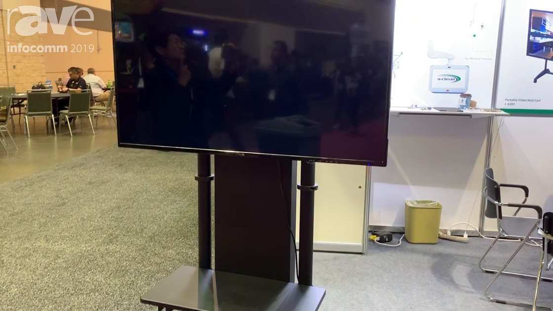 InfoComm 2019: A-clever Features the A370-Series Mobile LCD TV Stand-Panel