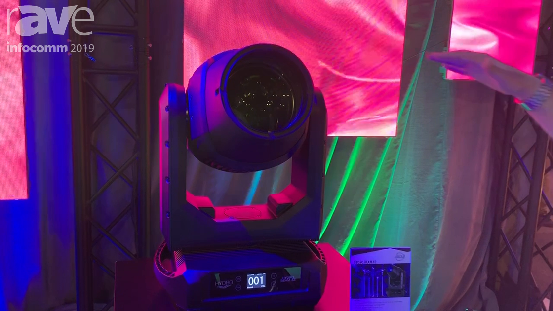 InfoComm 2019: ADJ Unvweils the 370-Watt Discharge IP65 Hydro Beam X2 LED Fixture