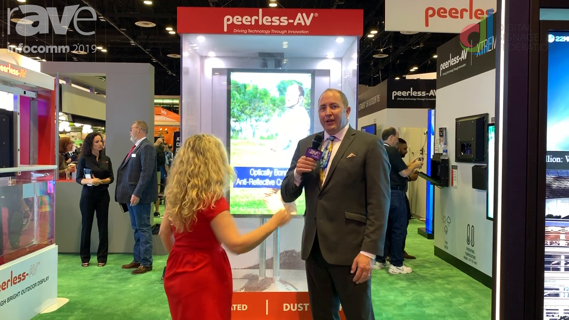 InfoComm 2019: Peerless-AV Talks With Laura Davis-Taylor on IP68 Rated Displays for Digital Signage