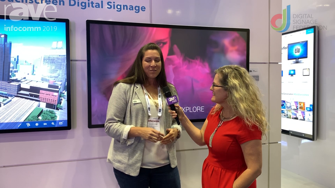 InfoComm 2019: Elo Shows Laura Davis-Taylor 65″ Digital Signage Touch Display