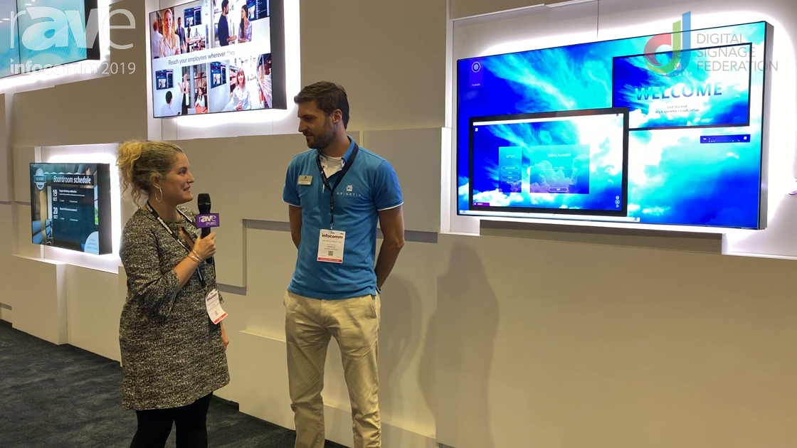 InfoComm 2019: SpinetiX Talks ARYA Digital Signage Solution with Laura Davis-Taylor