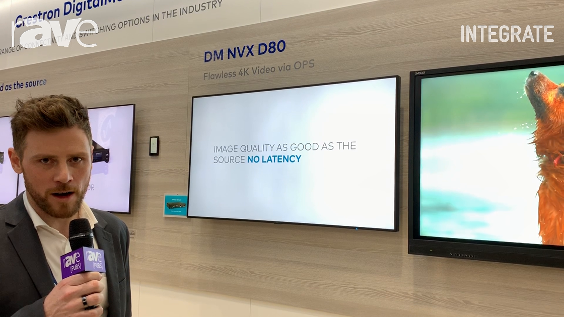 Integrate 2019: Crestron Exhibits the DM NVX D80 4K Video Receiver in OPS Form Factor