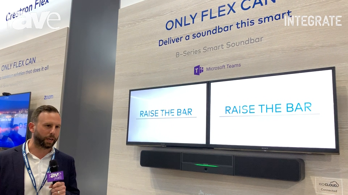 Integrate 2019: Crestron Highlights the Flex B-Series Smart Soundbar for Microsoft Teams UCC Rooms