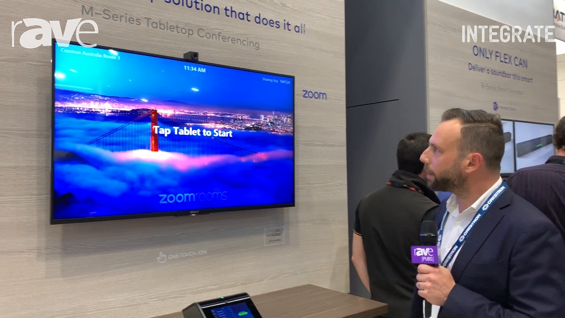 Integrate 2019: Crestron Shows Flex M-Series Tabletop Conferencing as Part of Zoom Room Solution