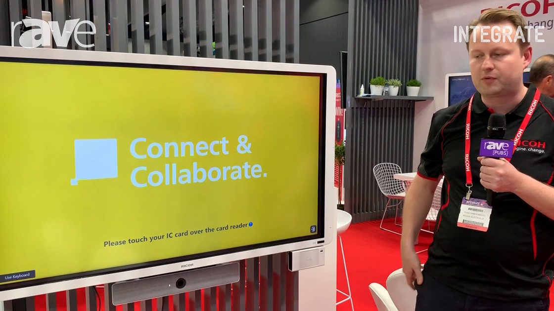 Integrate 2019: Ricoh Presents Secure User Authentication via RFID Card for Interactive Whiteboards