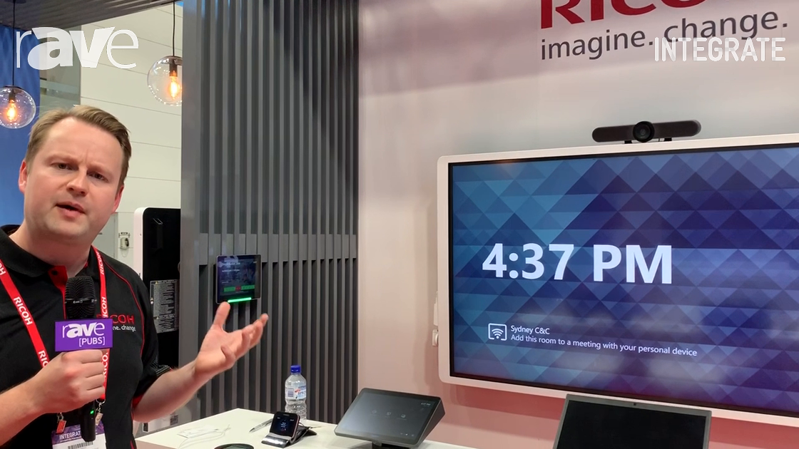 Integrate 2019: Ricoh Shows Single-Button Join Solution Using Logitech Tap for Smart Meetings
