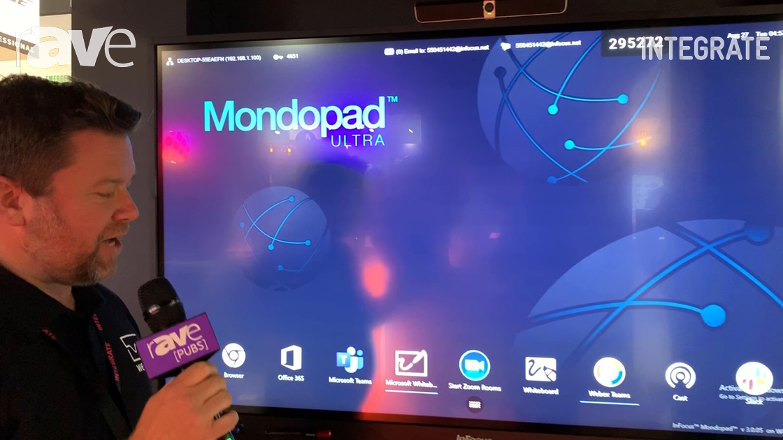 Integrate 2019: InFocus Talks Mondopad Ultra Collaboration Software on the Westan Stand