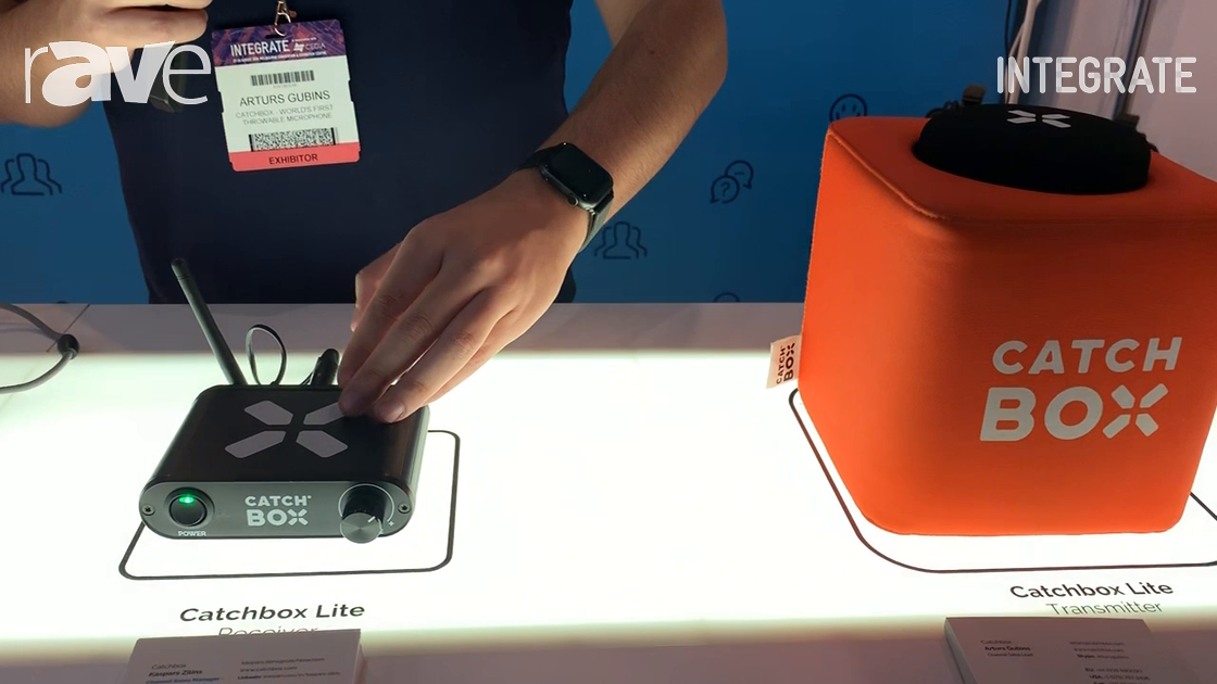Integrate 2019: Catchbox Exhibits Its Catchbox Lite Wireless Microphone System