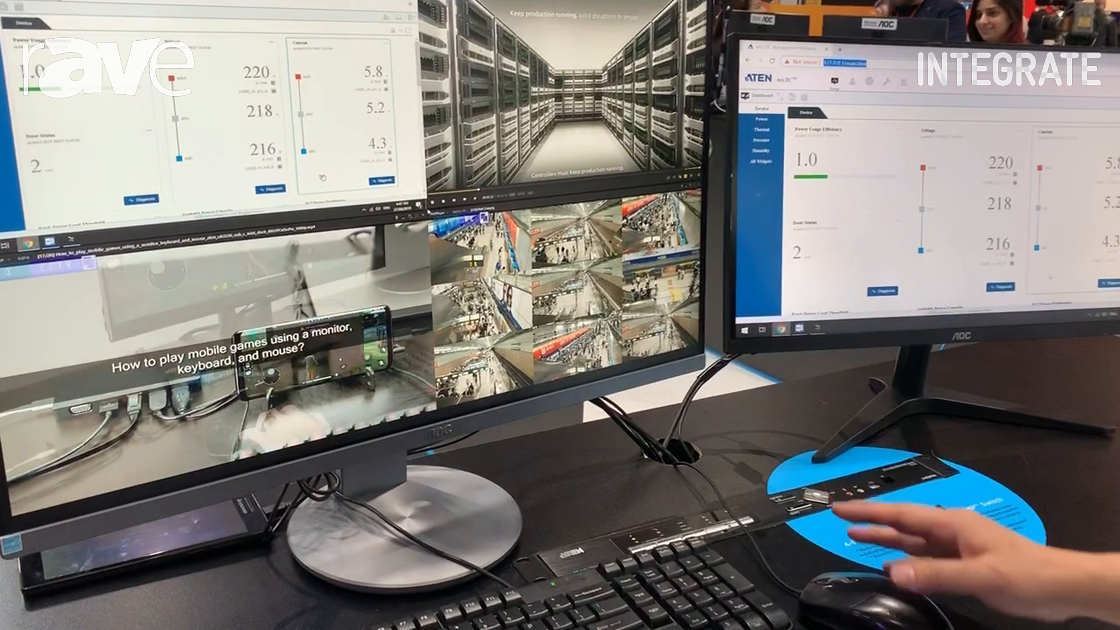 Integrate 2019: ATEN Demos CM1284 Four-Port USB 4K HDMI Multi-View KVM Switch