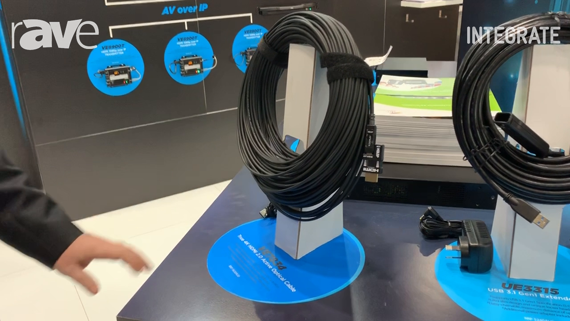Integrate 2019: ATEN Shows Off 4K HDMI 2.0 Active Optical Cables Including VE7834, UE3315