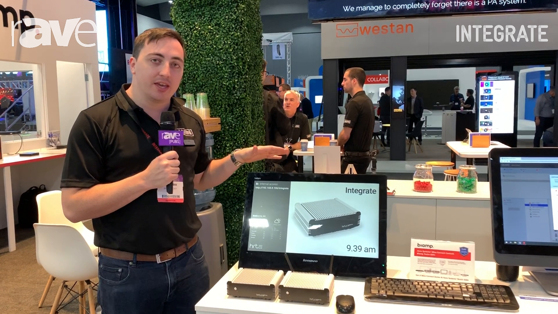 Integrate 2019: HRT Features the Huddle Hub Wireless Presentation Device on the Jands Stand