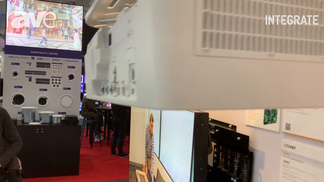 Integrate 2019: Chief Explains the WMA1S Single-Stud Projector Wall Mount on the AV Supply Stand