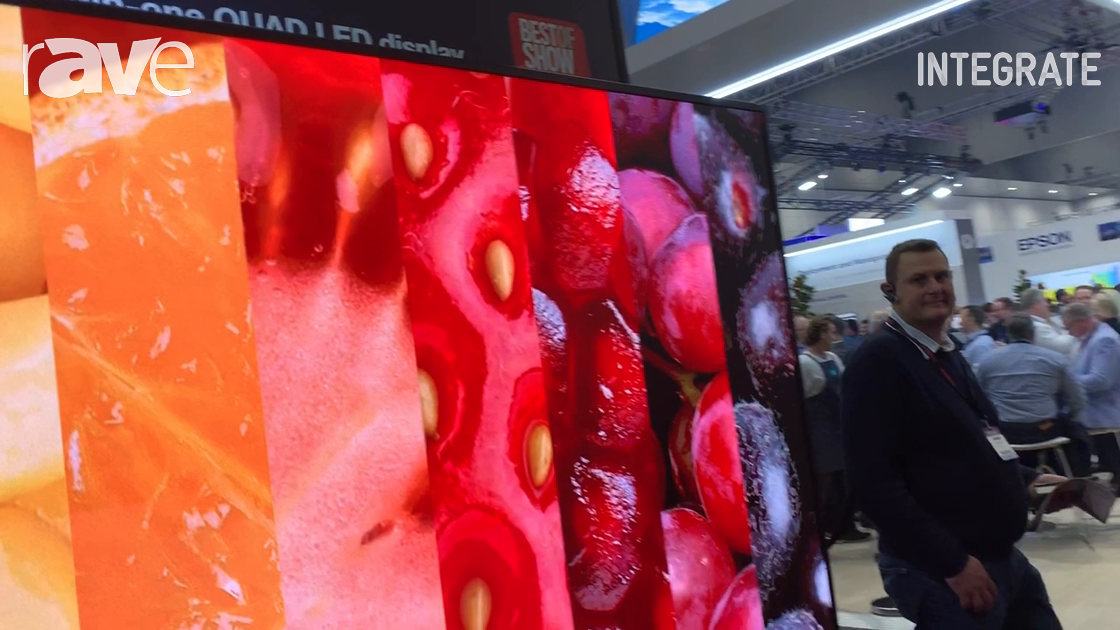 Integrate 2019: Optoma Explains the FHDQ130 Pre-Packaged 130″ QUAD LED Display at Corsair Solutions