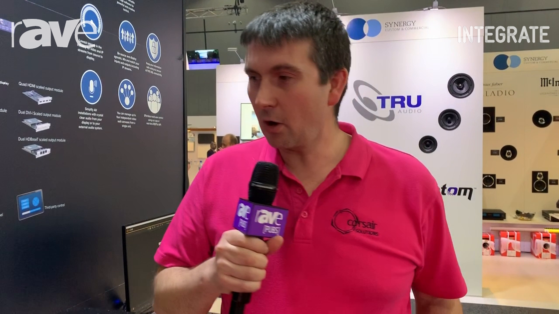 Integrate 2019: tvONE Demos the New CORIOview Multi-Window Processor in the Corsair Solutions Stand