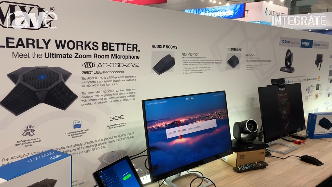 Integrate 2019: Corsair Solutions Demos the Full Line of UCC MXL Microphones and Zoom-Certified Mic