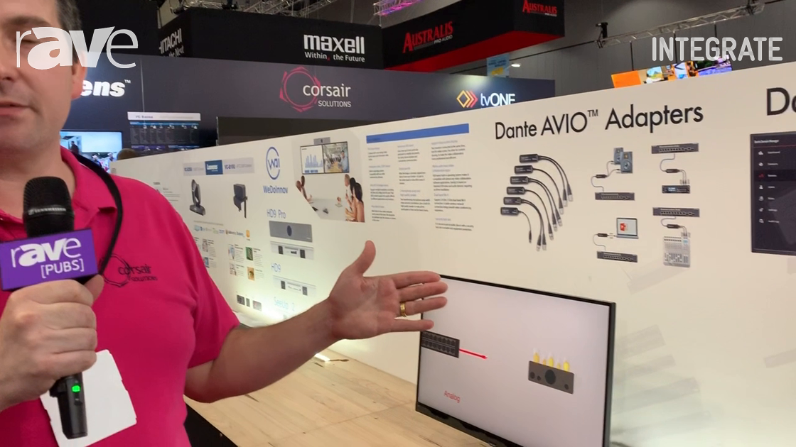Integrate 2019: Corsair Solutions Introduces the Audinate Line of AVIO Adapters