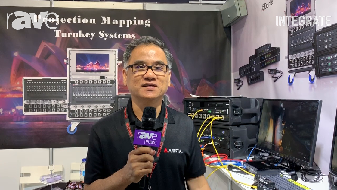 Integrate 2019: Arista Corporation Features the Dante-Enabled Two-Channel Analog In/Out Adapter