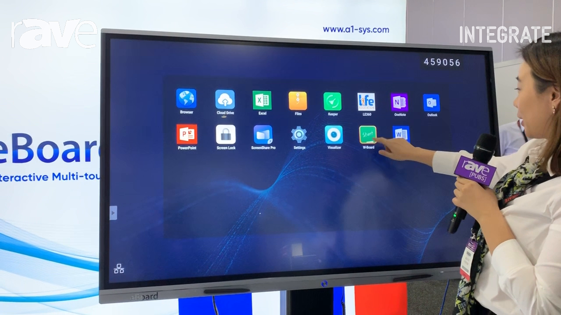 Integrate 2019: A1 Systems Demos eBoard Interactive Multi-touch Display