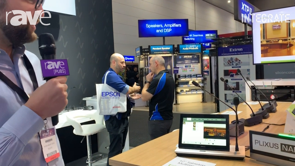 Integrate 2019: Televic Conference Shows Plixus Tabletop 10″ and E-Ink Nameplate for Congress App