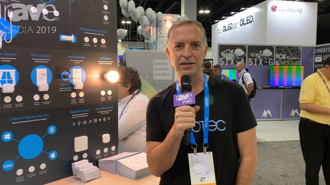 CEDIA 2019: Aeotec Shows Range Extender 7 and Recessed Door Sensor, Both With 700-Series Z-Wave Chip