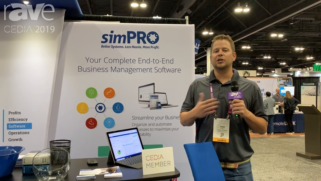 CEDIA 2019: simPRO’s Software Platform Offers Real-Time Job Costing, Inventory, CRM, Quoting & More