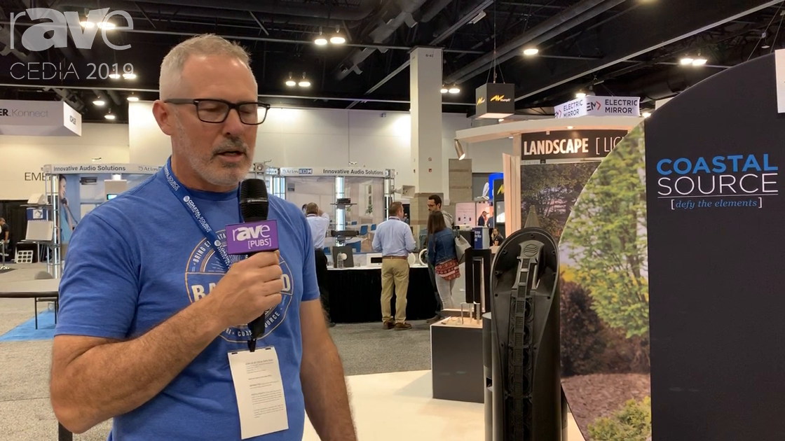 CEDIA 2019: Coastal Source Unveils Its Line Source Outdoor Speaker