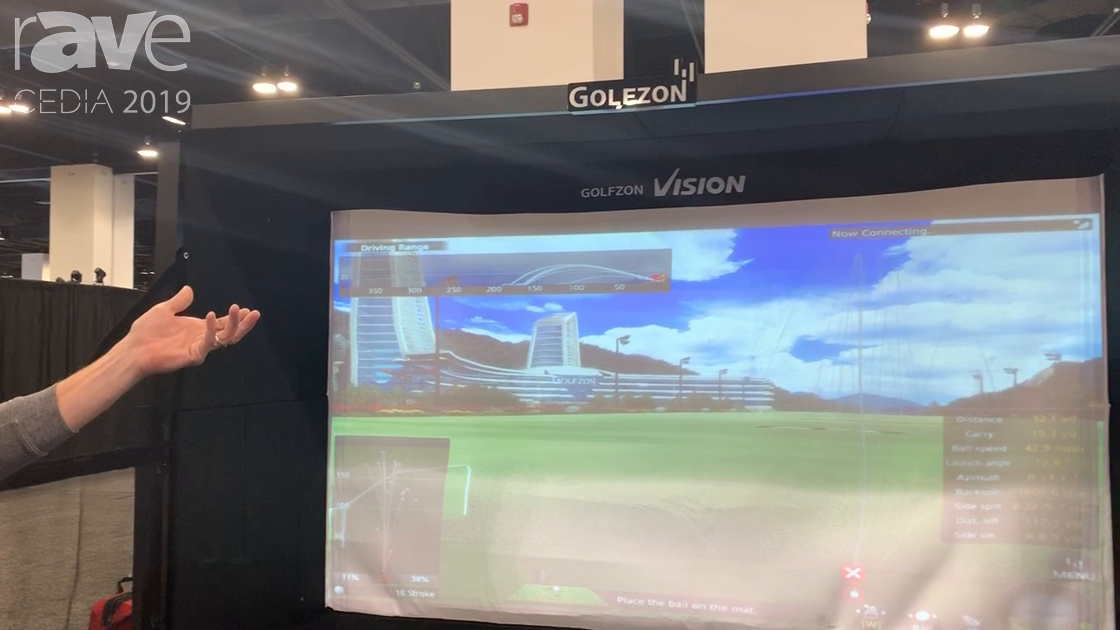 CEDIA 2019: Golfzon Shows the Golfzon Vision Golf Simulator System, Works With Any Ball and Club