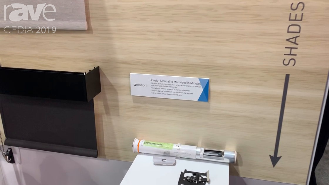 CEDIA 2019: QMotion Presents Qbasic+ “Manual to Motorized” Shade System