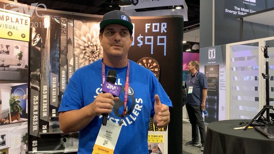 CEDIA 2019: TV Template Offers Template Posters for Finding the Right Size Television for Your Space