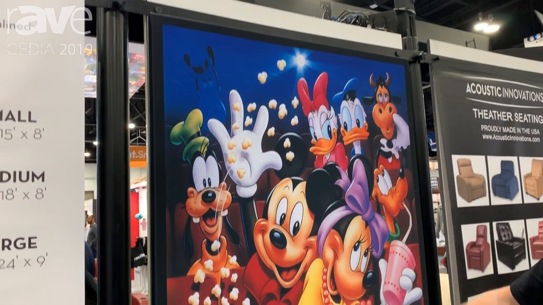 CEDIA 2019: Acoustic Innovations Features Custom-Printed Acoustic Panels for Home Theaters