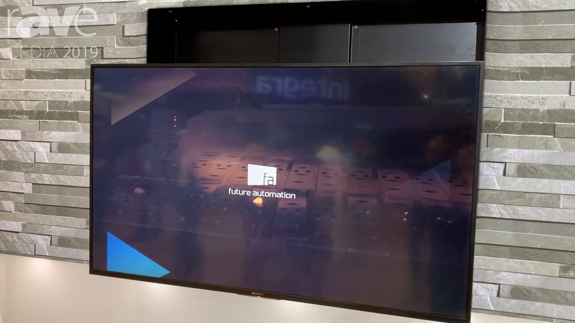 CEDIA 2019: Future Automation Launches Electric Advance and Drop TV Above-Mantel Display Mount
