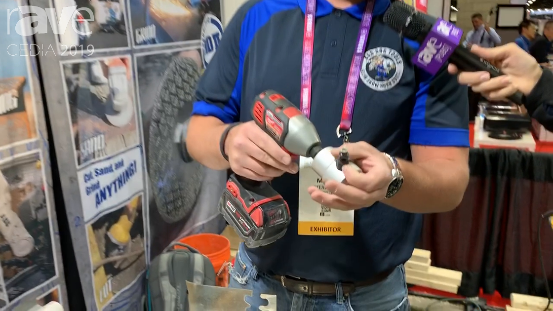 CEDIA 2019: Bad Dog Tools Demos Bad Dog Biter Patented Drill Mounted Nibbler