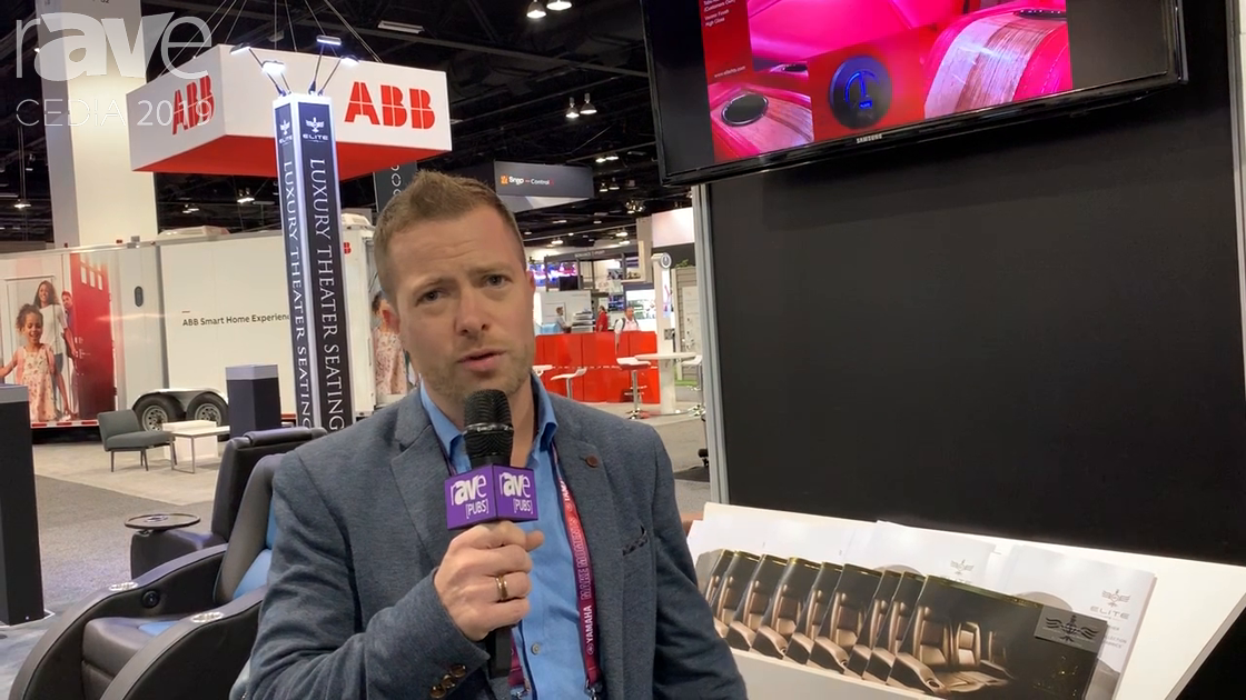 CEDIA 2019: Elite Home Theater Seating Demos Cuddle Couch for Home Theaters
