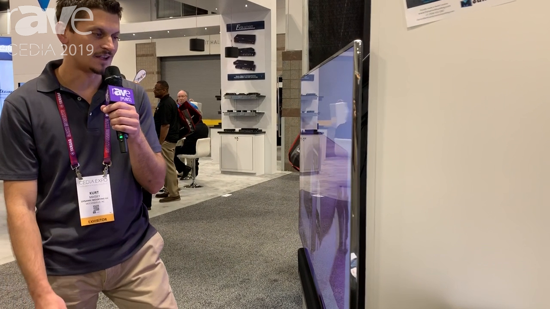 CEDIA 2019: Dynamic Mounting Demos Down & Out Motorized Mounts in a Recessed Box