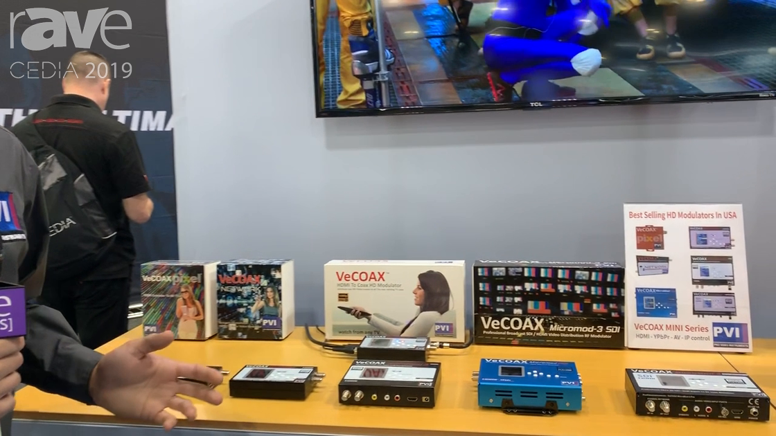 CEDIA 2019: ProVideoInstruments Shows VeCOAX Compact Series of HDMI to COAX HD Modulators