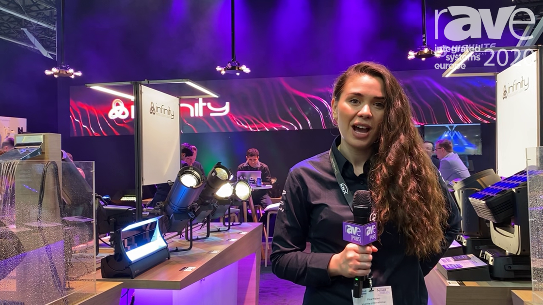 ISE 2020: Showtec Expos Polar 300 Hybrid Moving Head Wash Fixture in Highlite International Stand