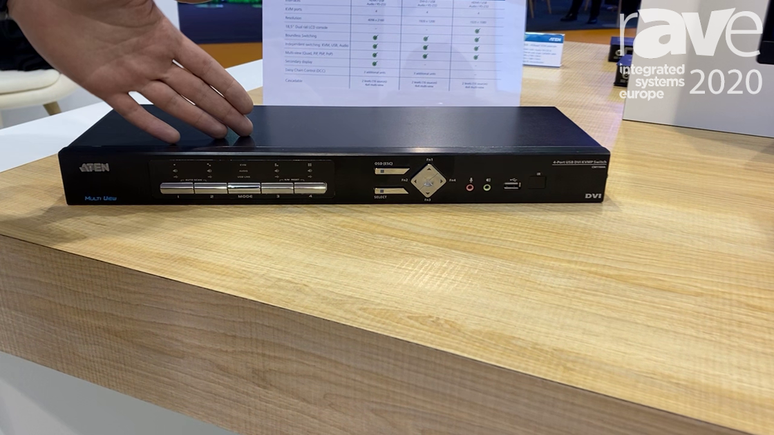 ISE 2020: ATEN Exhibits CM1164A, 4-Port Multi-View KVM Switcher for Video Source Control