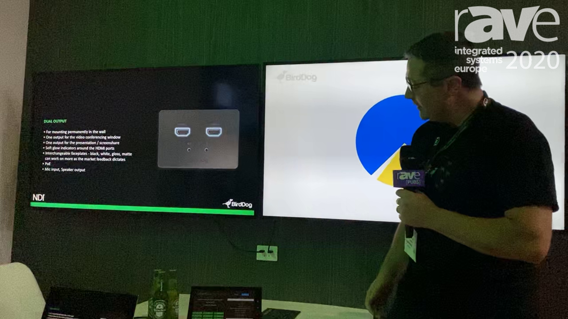 ISE 2020: BirdDog Introduces NDI Wallplates for Creating NDI Boardroom with Crestron Control