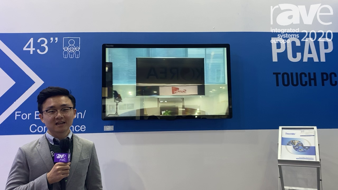 ISE 2020: TouchWo Features 43″ PCAP All-in-One Touch Display With 10-20 Points of Touch