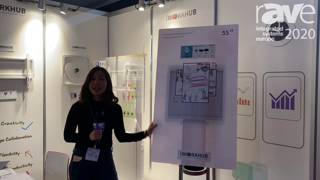 ISE 2020: iWorkHub Demos Rotating Interface Mounting Cart