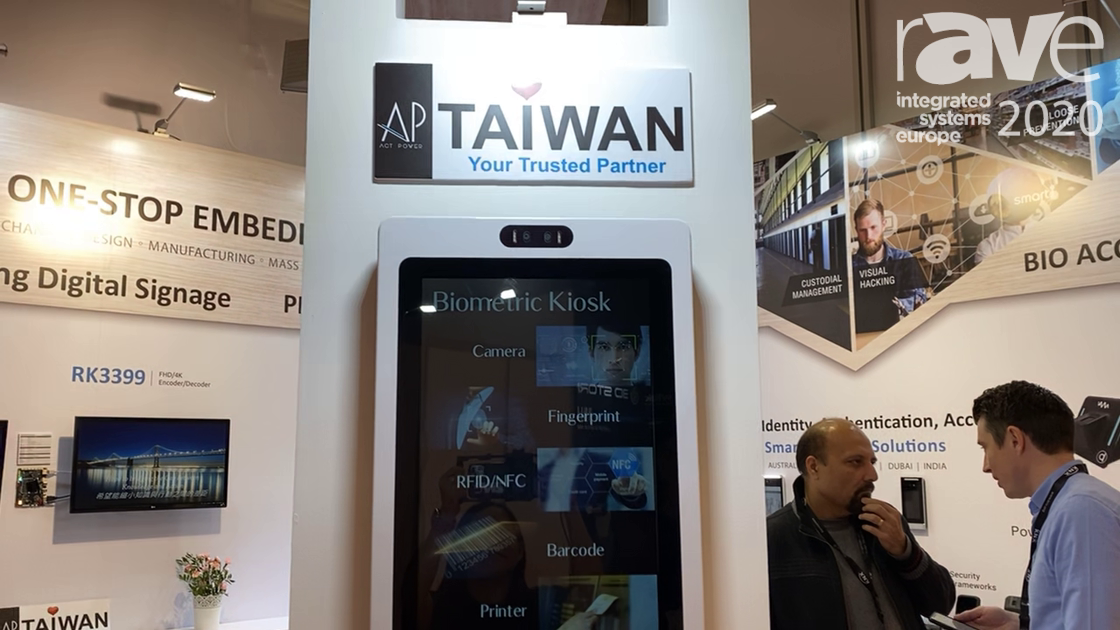 ISE 2020: ACT POWER Features Biometric Digital Signage Kiosk, Video ...